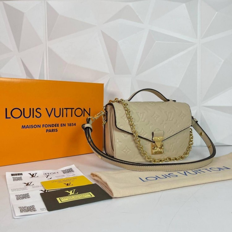 LOUİS VUİTTON METİS BEJ POCHETTE WEST EMPREİNTE 